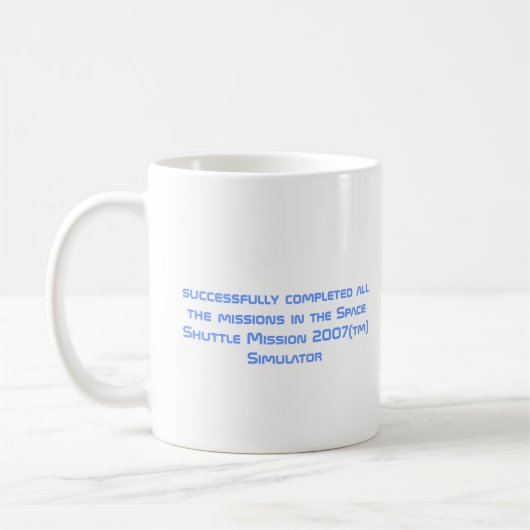 Commandant de navette spatiale, tasse (Gauche)