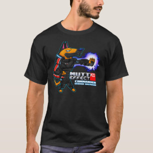 Commandant Duits Shepherd Mutt Effect T-shirt