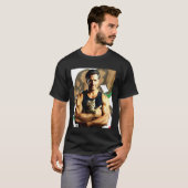 Commandant en T-shirt Cuddles Drôle Papa Chat Poli (Devant entier)
