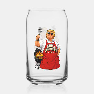 Commandant Grill BBQ peut de 16 oz en verre transp