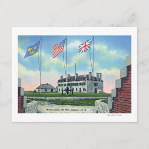 Commandant kamer oud Frans kasteel Briefkaart