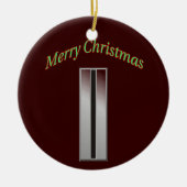 Commandant militair leger 5 kerstversiering keramisch ornament (Voorkant)