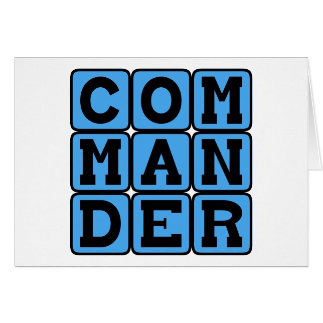 Commandant, Militair Leider (Voorkant Horizontaal)