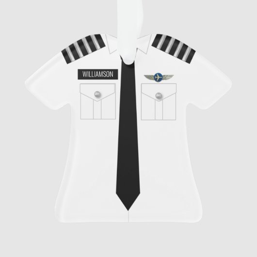 Commandant-pilote - Ornement de profession d'argen (devant)