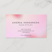 Commande Cartes de visite de liste de cheveux, Sal