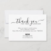 Commande de Merci de logo simple Entreprise (Devant)