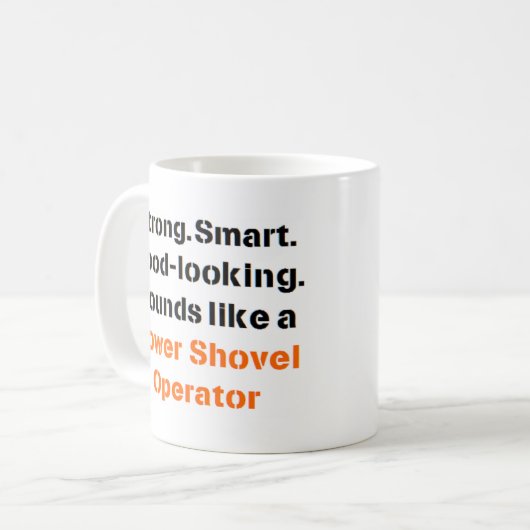 commande de pelle d'alimentation son Mug (Devant gauche)