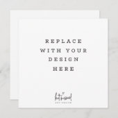 COMMANDE D'IMPRESSION 5,25 x carte carré 5,25 pouc (Devant / Derrière)