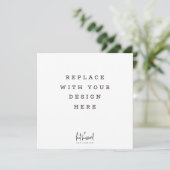 COMMANDE D'IMPRESSION 5,25 x carte carré 5,25 pouc (Debout devant)