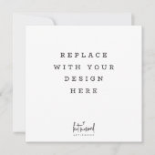 COMMANDE D'IMPRESSION 5,25 x carte carré 5,25 pouc (Devant)