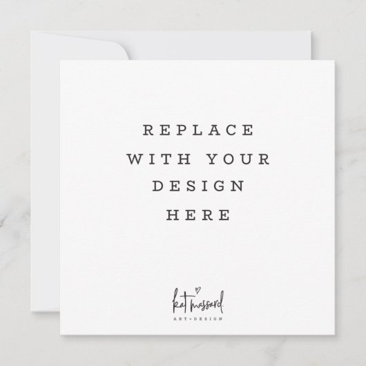 COMMANDE D'IMPRESSION 5,25 x carte carré 5,25 pouc (Devant)