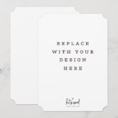 COMMANDE D'IMPRESSION Carte 5 x 7 pouces bordure T (Devant / Derrière)