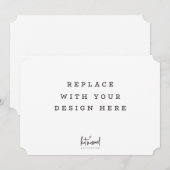 COMMANDE D'IMPRESSION Carte 7 x 5 pouces bordure T (Devant / Derrière)