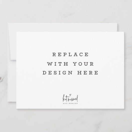 COMMANDE D'IMPRESSION Carte paysage horizontale de (Devant)