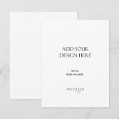 COMMANDE D'IMPRESSION Carte Portrait 4,25 x 5,5" (Devant / Derrière)