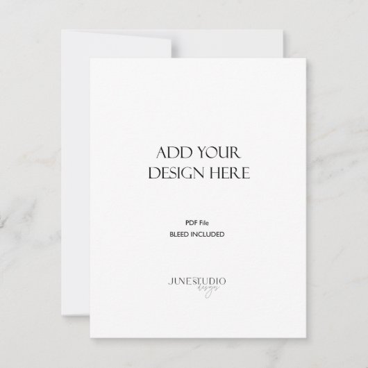 COMMANDE D'IMPRESSION Carte Portrait 4,25 x 5,5 po (Devant)