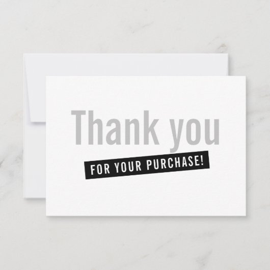 COMMANDE D'INSERTION D'AFFAIRES merci moderne gris (Devant)