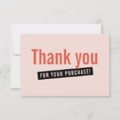 COMMANDE D'INSERTION D'AFFAIRES moderne merci rose (Devant)