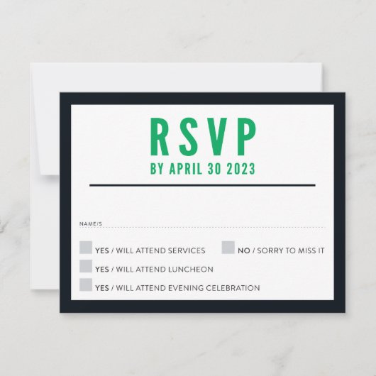 COMMANDE IMPRIMER pour Sari - Carte de réponse RSV (Devant)