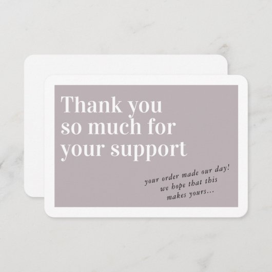 COMMANDE INSERT chic merci champignon (Devant / Derrière)