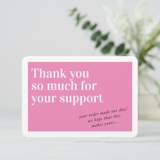 COMMANDE INSERT chic merci rose (Debout devant)