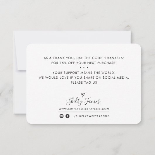 COMMANDE INSERT chic merci rose (Dos)