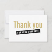 COMMANDE INSERT moderne merci or noir (Devant)