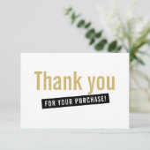 COMMANDE INSERT moderne merci or noir (Debout devant)