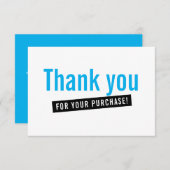 COMMANDE INSERTION moderne merci aqua bleu (Devant / Derrière)