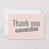 COMMANDE INSERTION moderne merci rose gris (Devant)