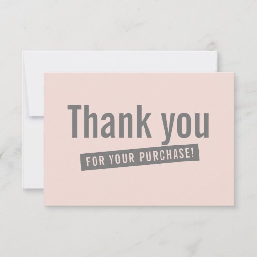 COMMANDE INSERTION moderne merci rose gris (Devant)
