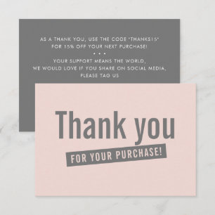 COMMANDE INSERTION moderne merci rose gris