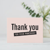 COMMANDE INSERTION moderne merci rose noir (Debout devant)