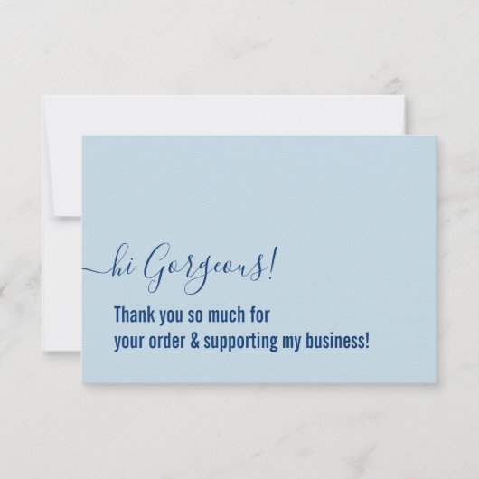 COMMANDE MERCI moderne insert bleu pâle (Devant)