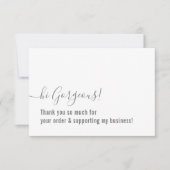 COMMANDE MERCI moderne insert gris gris (Devant)