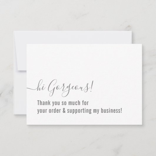 COMMANDE MERCI moderne insert gris gris (Devant)