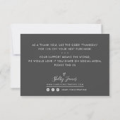 COMMANDE MERCI moderne insert ment grey (Dos)