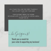 COMMANDE MERCI moderne insert ment grey (Devant / Derrière)