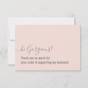 COMMANDE MERCI moderne insert rose gris