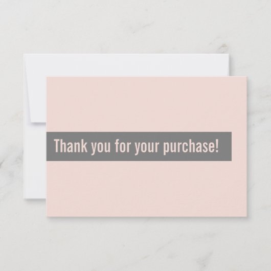 COMMANDE MERCI moderne insert rose gris (Devant)