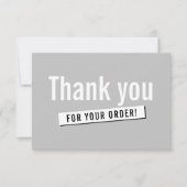 COMMANDE MODERNE INSÉRER entreprise merci gris cla (Devant)