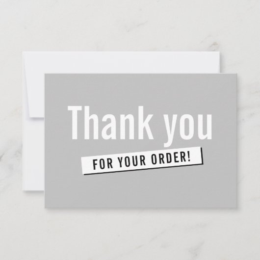 COMMANDE MODERNE INSÉRER entreprise merci gris cla (Devant)