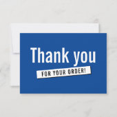 COMMANDE MODERNE INSÉREZ affaires merci bleu royal (Devant)