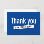 COMMANDE MODERNE INSÉREZ affaires merci bleu royal (Devant / Derrière)