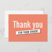 COMMANDE MODERNE INSERT affaires merci orange (Devant / Derrière)