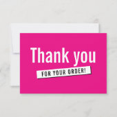 COMMANDE MODERNE INSERT business merci hot rose (Devant)