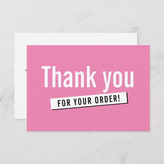 COMMANDE MODERNE INSERT entreprise merci bonbon ro (Devant / Derrière)