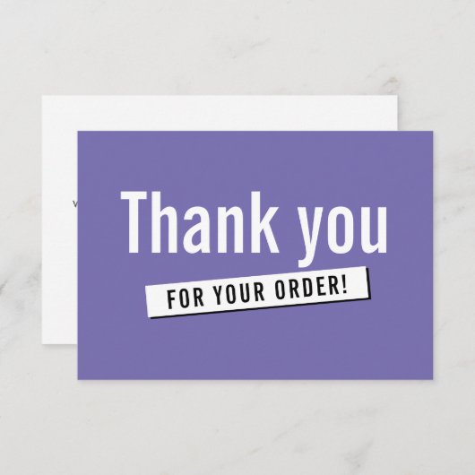 COMMANDE MODERNE INSERT entreprise merci lavande (Devant / Derrière)