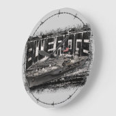 Commande navire Blue Ridge Acrylique Mur Horloge (Angle)