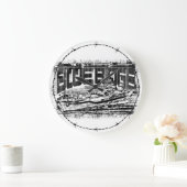 Commande navire Blue Ridge Acrylique Mur Horloge (Maison)